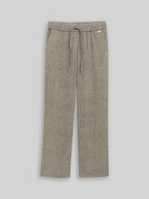 TOM TAILOR Damen Wide Leg Hose, braun, Meliert, Gr. 44/32