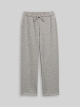 TOM TAILOR Mädchen Wide Leg Hose in Glitzer-Optik, grau, Meliert, Gr. 176