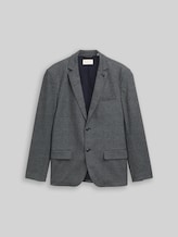 TOM TAILOR Herren Dobby Sakko mit Stretch-Anteil, blau, Uni, Gr. 48