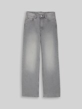 TOM TAILOR DENIM Damen TTLINOU WIDE High Waist Jeans, grau, Uni, Gr. M/32