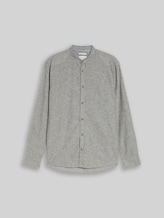 TOM TAILOR Herren Regular Fit Hemd mit Leinenanteil, grün, Uni, Gr. XXL