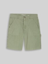 TOM TAILOR DENIM Herren TTLOOSE Carpenter-Shorts, grün, Uni, Gr. M