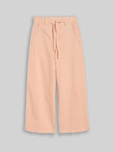 TOM TAILOR DENIM Damen TTMIJA CULOTTE Jeans mit Bindegürtel, orange, Uni, Gr. XL