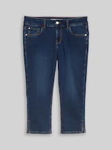 TOM TAILOR DENIM Damen TTJONA SKINNY Capri Jeans, blau, Uni, Gr. 27