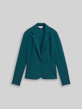 TOM TAILOR Damen Slim Fit Blazer mit Eingriffstaschen, grün, Uni, Gr. XXL