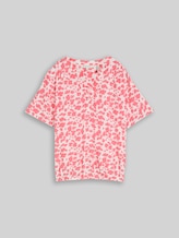 TOM TAILOR Damen Bluse mit Muster, rosa, Gemustert, Gr. 36