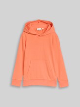 TOM TAILOR Jungen Hoodie Sweatshirt mit Rückenprint, orange, Uni, Gr. 92/98