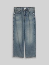 TOM TAILOR Jungen Baggy Jeans, blau, Uni, Gr. 128