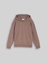 TOM TAILOR Mädchen Oversize Hoodie Sweatshirt mit Rückenprint, braun, Uni, Gr. 152