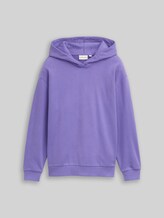 TOM TAILOR Mädchen Oversize Hoodie Sweatshirt mit Rückenprint, lila, Uni, Gr. 152