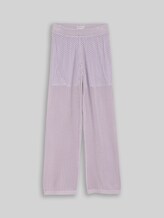 TOM TAILOR Mädchen Wide Leg Strickhose, lila, Uni, Gr. 152