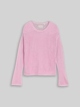 TOM TAILOR Mädchen Cropped Strickpullover, rosa, Uni, Gr. 152