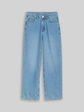 TOM TAILOR Mädchen Relaxed Fit Jeans, blau, Uni, Gr. 134