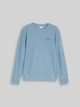 TOM TAILOR Herren Sweatshirt mit Reißverschlusstasche, blau, Uni, Gr. XXL