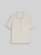 TOM TAILOR Herren Regular Fit Hemd aus Jersey, weiß, Uni, Gr. XXL