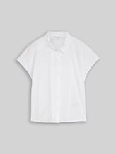 TOM TAILOR DENIM Damen Bluse mit Lochstickerei, weiß, Uni, Gr. XXL