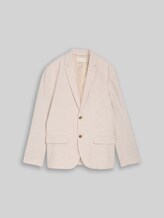 TOM TAILOR Herren Sakko mit Leinenanteil, beige, Meliert, Gr. 50