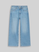 TOM TAILOR Damen TTNELMA CULOTTE Jeans, blau, Uni, Gr. 26/28