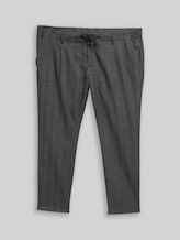TOM TAILOR Herren Plus Size - Regular Fit Chino Hose, schwarz, Uni, Gr. 4XL