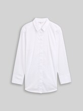 TOM TAILOR Damen Plus Size - Loose Fit Bluse mit Strasssteinen, weiß, Uni, Gr. 46