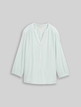 TOM TAILOR Damen Bluse mit Streifenmuster, grün, Gestreift, Gr. 36