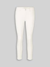 TOM TAILOR Damen TTLENE SLIM CROPPED Jeans, weiß, Uni, Gr. 33/28