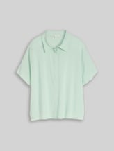 TOM TAILOR DENIM Damen Bluse aus Viskose, grün, Uni, Gr. M