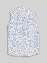 TOM TAILOR Damen Blusentop mit Muster, weiß, Gemustert, Gr. 44