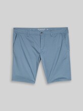 TOM TAILOR Herren Plus Size - Slim Chino Shorts, blau, Uni, Gr. 46