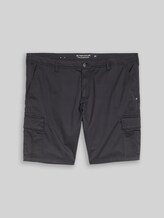 TOM TAILOR Herren Plus Size - TTPLUS REGULAR Cargo Shorts, grau, Uni, Gr. 48