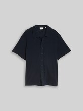 TOM TAILOR Herren Plus Size - Regular Fit Hemd aus Baumwolle, blau, Meliert, Gr. 2XL