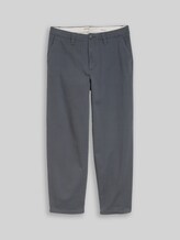 TOM TAILOR DENIM Herren TTLOOSE Chino Hose aus Baumwolle, grau, Uni, Gr. XL
