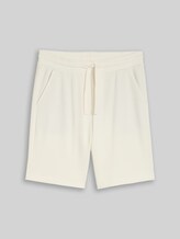 TOM TAILOR DENIM Herren Relaxed Shorts mit Waffelstruktur, weiß, Uni, Gr. XXL