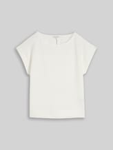 TOM TAILOR Damen Loose Fit T-Shirt, weiß, Uni, Gr. XXXL