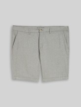 TOM TAILOR Herren Plus Size - Chino Shorts mit Stretch, grün, Meliert, Gr. 42