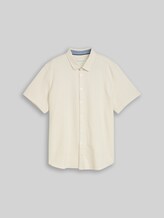TOM TAILOR Herren Plus Size - Kurzarmhemd aus Baumwolle, braun, Uni, Gr. 4XL
