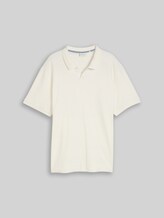 TOM TAILOR Herren Plus Size - Poloshirt mit Ottoman-Struktur, braun, Uni, Gr. 2XL