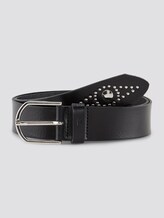 Leather belt with studs - Women - black Leather belt with studs - Women - black - 7 - TOM TAILOR