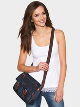 nylon schoudertas - Vrouwen - dark blue cognac nylon schoudertas - Vrouwen - dark blue cognac - 2 - TOM TAILOR