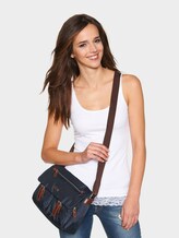 nylon schoudertas - Vrouwen - dark blue cognac nylon schoudertas - Vrouwen - dark blue cognac - 5 - TOM TAILOR