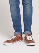Sneaker mit seitlichem Reißverschluss - Männer - cognac Sneaker mit seitlichem Reißverschluss - Männer - cognac - 5 - TOM TAILOR