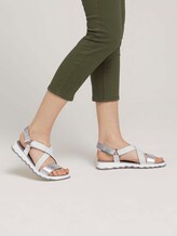 Metallic Sandalen - Frauen - white-silver Metallic Sandalen - Frauen - white-silver - 5 - TOM TAILOR
