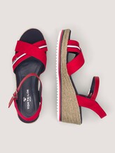 wedge-heel sandals - Women - red wedge-heel sandals - Women - red - 13 - TOM TAILOR