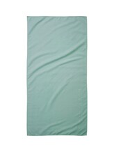 TOM TAILOR Unisex Mikrofaser Fitnesstuch, 70x140 cm, grün, Uni, Gr. 70X140