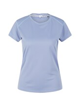 TOM TAILOR Damen Kurzärmliges Funktionsshirt, blau, Gr. XS