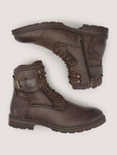 Lace-up boots with a decorative buckle - Men - mokka Lace-up boots with a decorative buckle - Men - mokka - 13 - TOM TAILOR Denim