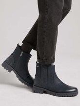 Boot with an elastic band - Women - black Boot with an elastic band - Women - black - 5 - TOM TAILOR