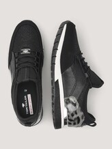 Sneaker with snakeskin and leopard pattern details - Women - black Sneaker with snakeskin and leopard pattern details - Women - black - 13 - TOM TAILOR