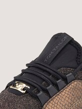 Sneaker with snakeskin and leopard pattern details - Women - brown Sneaker with snakeskin and leopard pattern details - Women - brown - 9 - TOM TAILOR