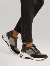 Sneaker mit Glitzernetz - Frauen - black-gold Sneaker mit Glitzernetz - Frauen - black-gold - 5 - TOM TAILOR